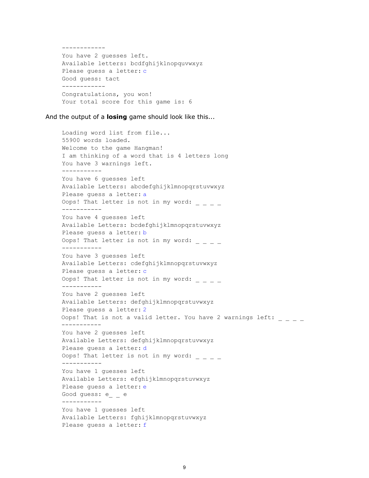 Description — page 9