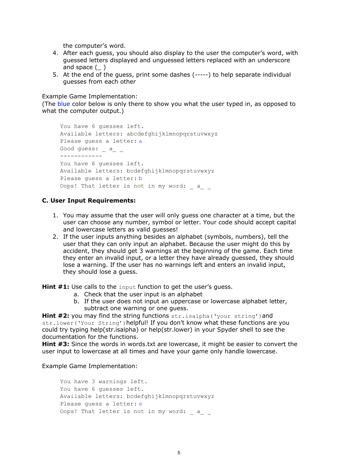 Description — page 5