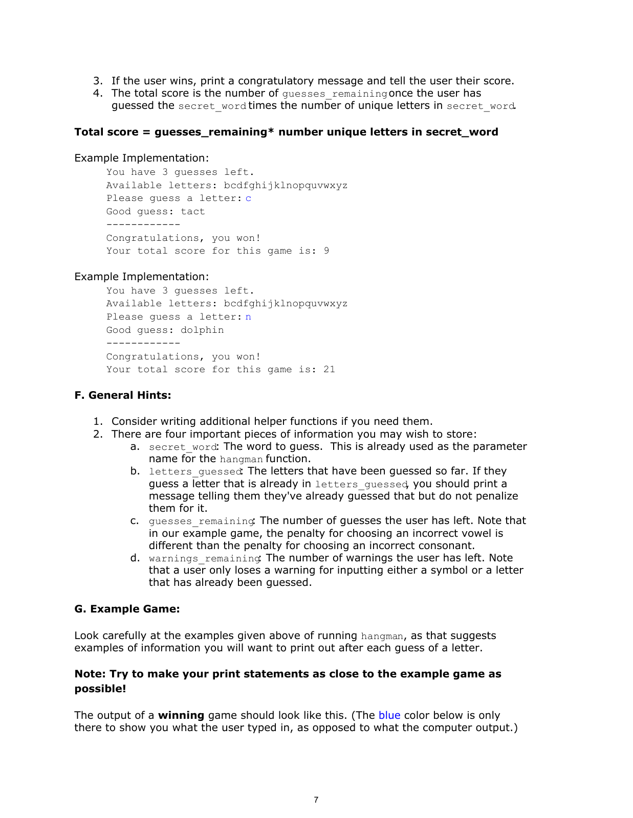 Description — page 7