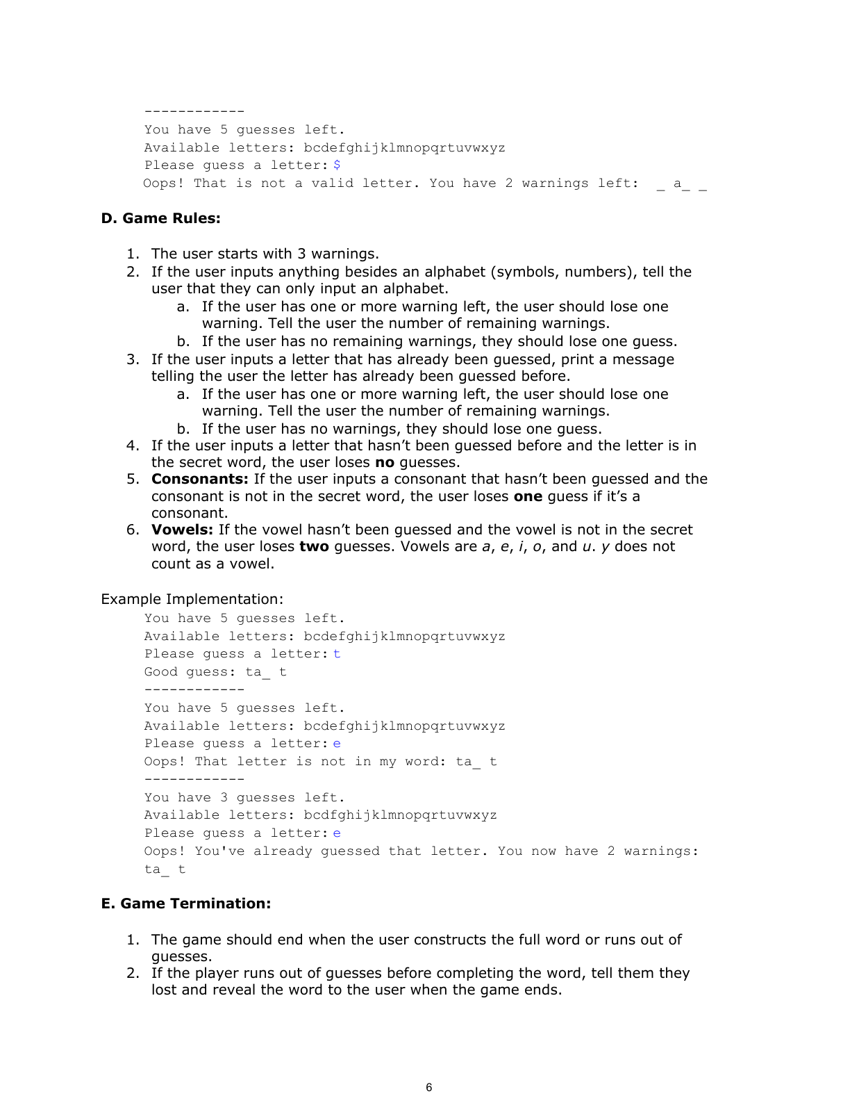 Description — page 6